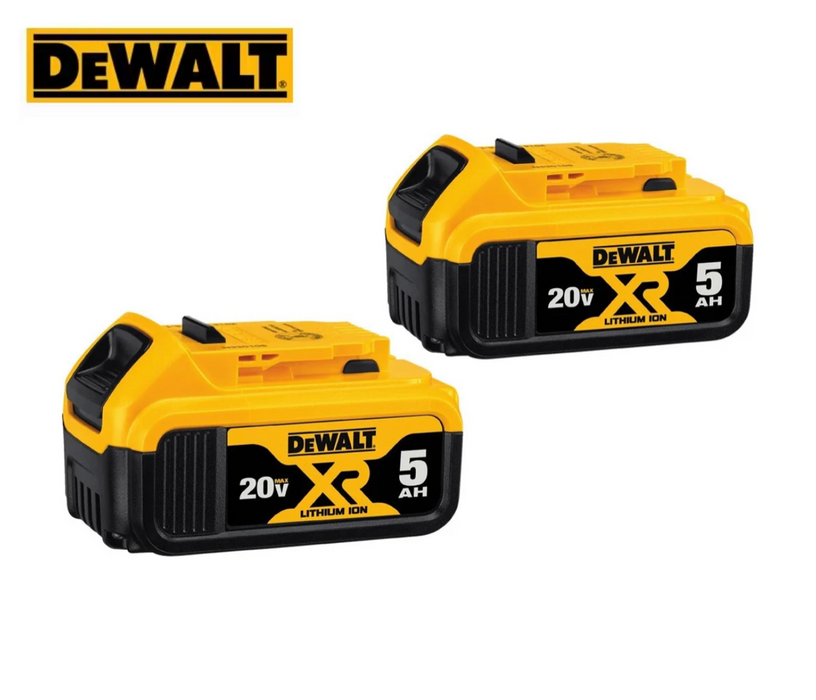 2Pack Dewalt DCB205 20V MAX XR 5.0 Ah Compact Power Tool Battery