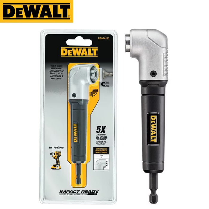 DEWALT Right Angle Attachment, Impact Ready (DWARA120) Black