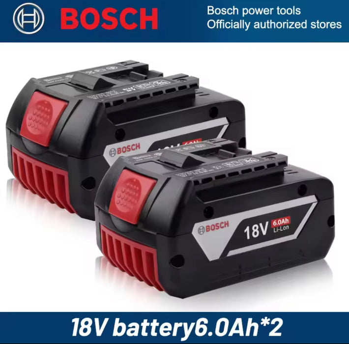 Pack of 2 Bosch 18v 6Ah Li-ion COOLPACK Battery Lithium Ion Cordless 6.0ah 18BLUE60