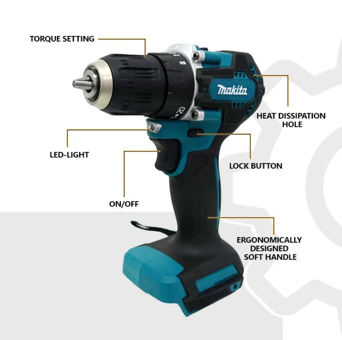 MAKITA DDF487Z 18V LXT BRUSHLESS 2-SPEED DRILL DRIVER