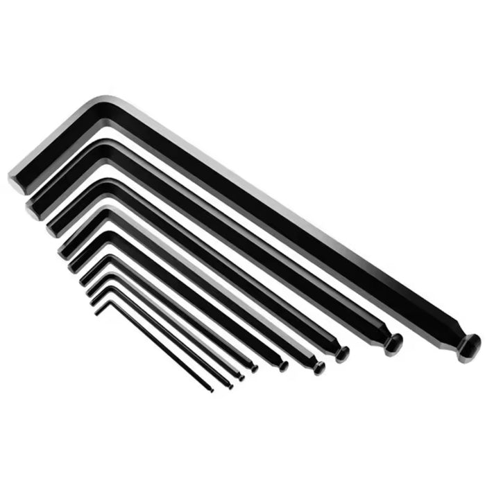 Makita B-65894 9 Piece Hex Key Wrench Set Black