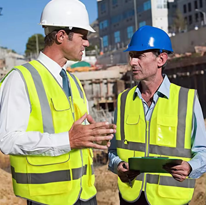 High Vis Reflective Safety Vest – Adjustable PPE for Construction & Work Safety