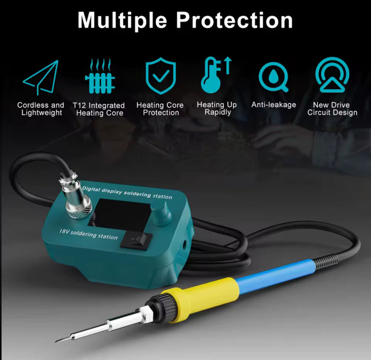 Cordless Electric Soldering Iron for Makita 14.4-18V Battery 300°C-510°C Tool