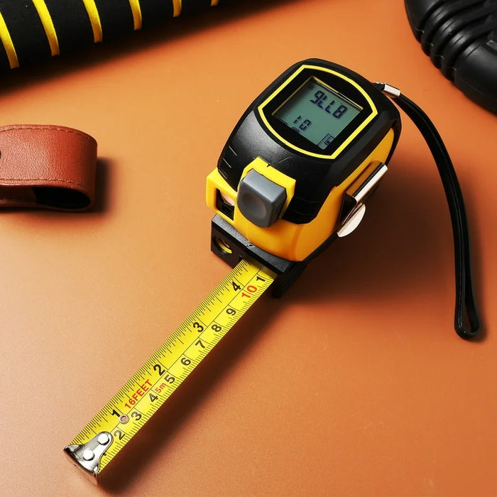 Laser Tape Measure 3 In 1 Digital Tape Measure High Precision Laser Rangefinder Steel Tape Measure