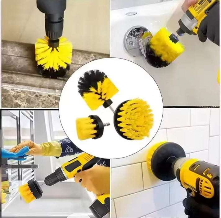 Electric Scrubber Brush Kit For Power Drills