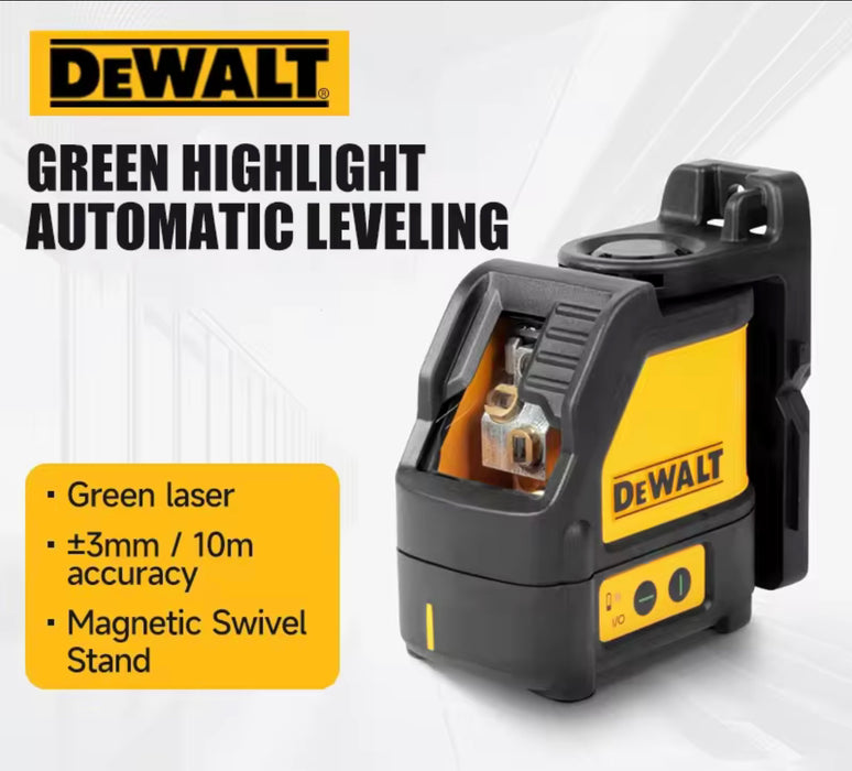 DEWALT DW088CG-XJ 20m Cross Line Self Levelling Green Laser Level With Case