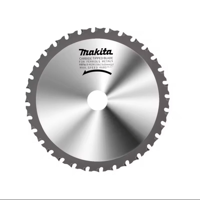 Makita B-46296 Metal Saw Cutting Blade Diameter 150*1.5*20mm 32 Teeth Alloy Cutting Disk