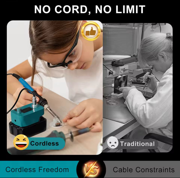 Cordless Electric Soldering Iron for Makita 14.4-18V Battery 300°C-510°C Tool