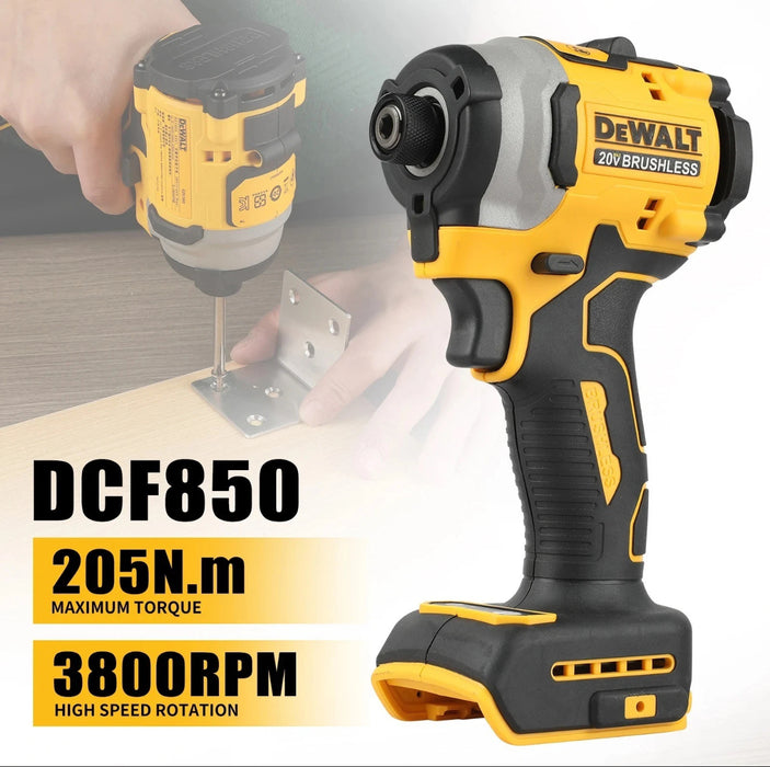 DeWalt DCF805 & DCD850 Brushless Cordless Drill and Impact Driver Kit + FREE Tool Bag