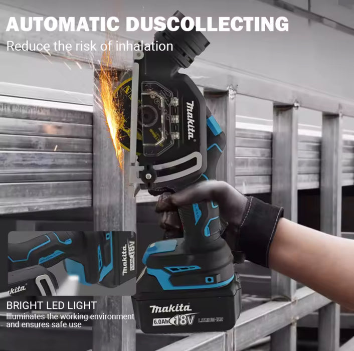 Makita Brushless Electric Angle Grinder Cordless Digital Display Cutting Machine Polishing Machine 18V