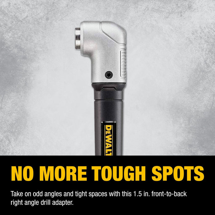 DEWALT Right Angle Attachment, Impact Ready (DWARA120) Black