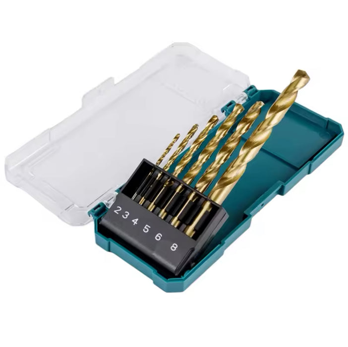 Makita D-72833 HSS-TiN Drill Bit Set for Metal (6 Piece)