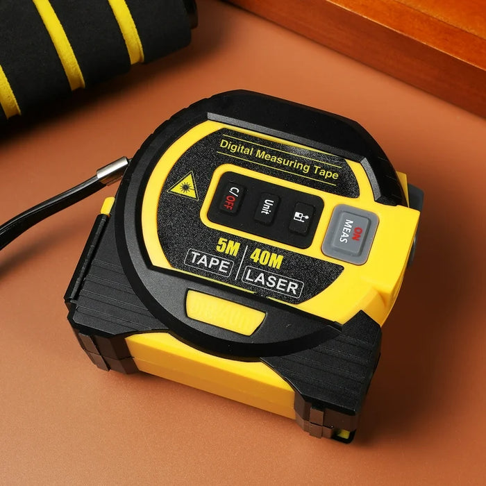 Laser Tape Measure 3 In 1 Digital Tape Measure High Precision Laser Rangefinder Steel Tape Measure