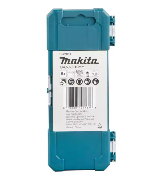Makita D-72861 Drill Bit Set for Wood (5 Piece)
