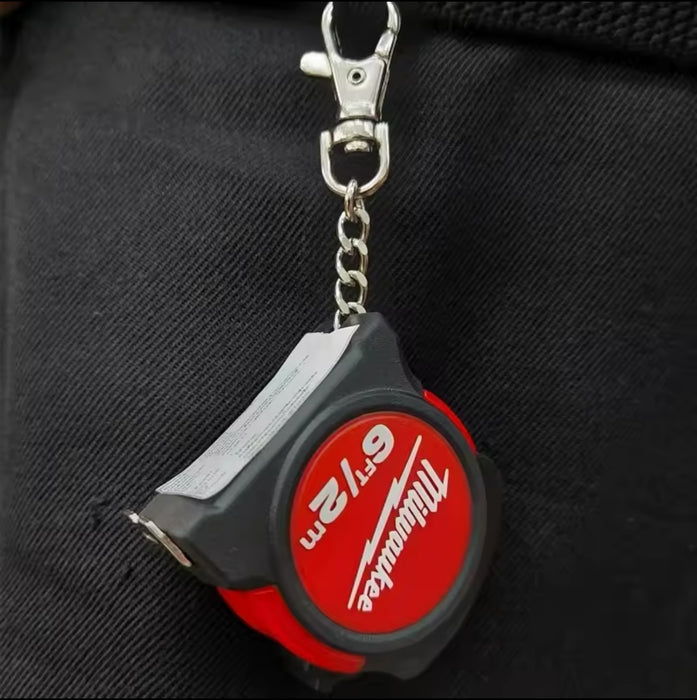 Milwaukee 6ft/2M Mini Tape Measure Keychain Portable Tape Measure Accessory