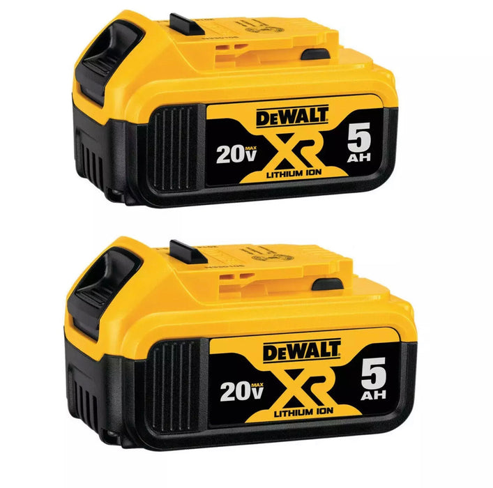 2Pack Dewalt DCB205 20V MAX XR 5.0 Ah Compact Power Tool Battery